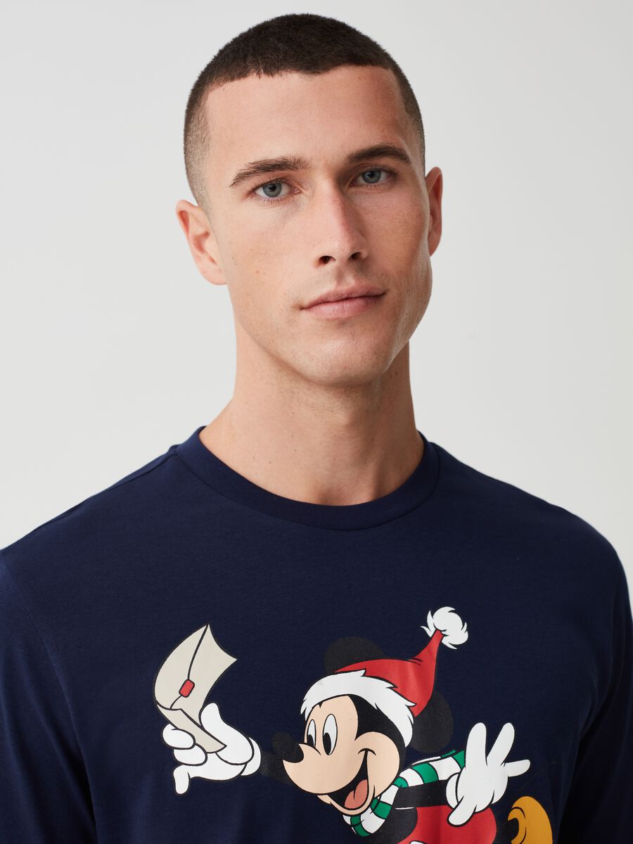 Pigiama lungo stampa Natale Topolino_1