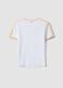 Girls&rsquo; white stretch cotton T-shirt, regular fit_4