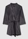 Grey stretch chenille robe_4