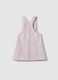 Girls' Regular Fit Multicolor Striped Pure Cotton Dungarees_1