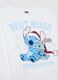 Girl's pyjama in blue and white coral fleece_3