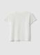 T-shirt in misto cotone bianco da bambino regular fit con righe_1
