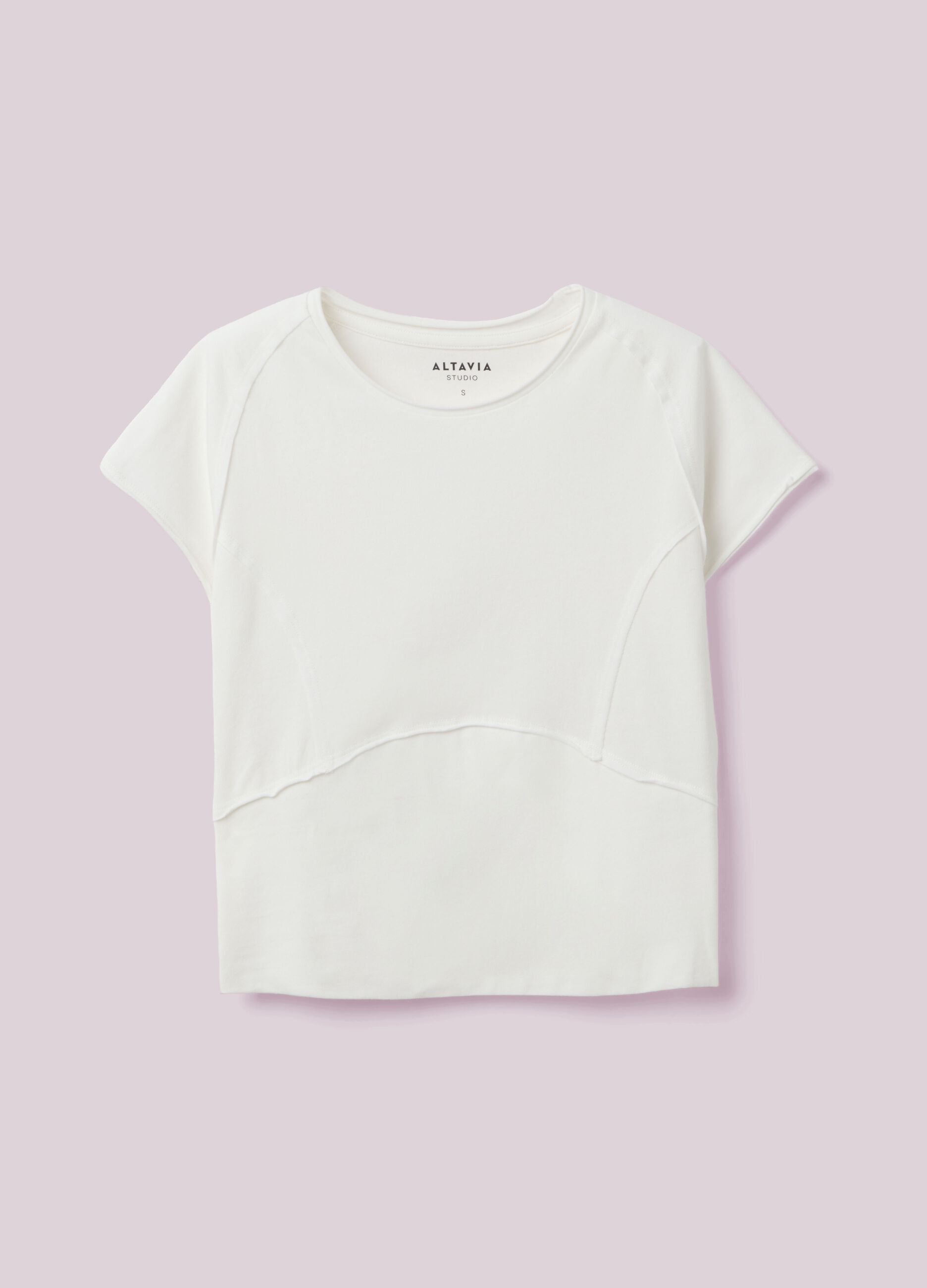 Cropped T-shirt with exposed seams ALTAVIA STUDIO