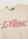 Beige pure cotton T-shirt with Los Angeles Lakers print_5