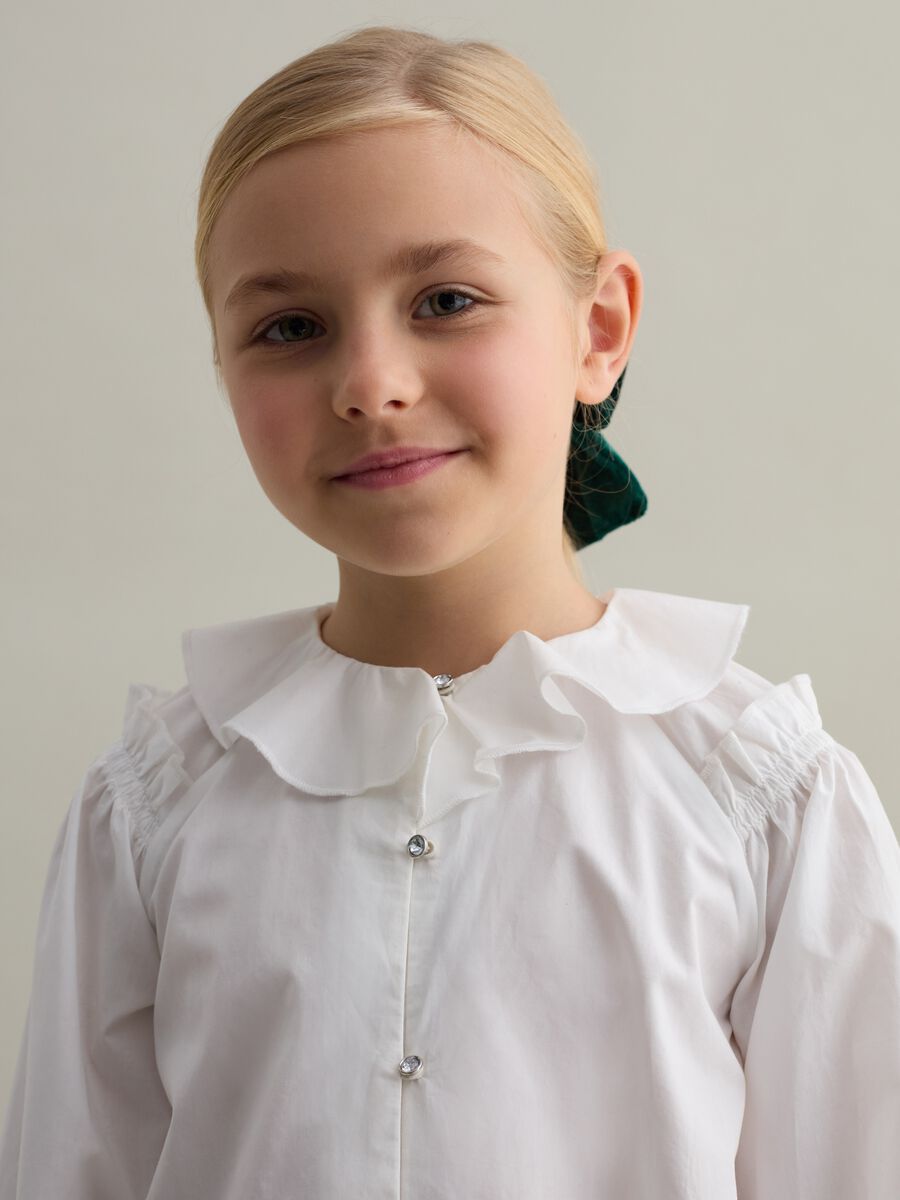 Shirt with diamanté flower_1
