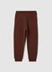 Kids' Brown Regular Fit Pure Cotton Joggers_1