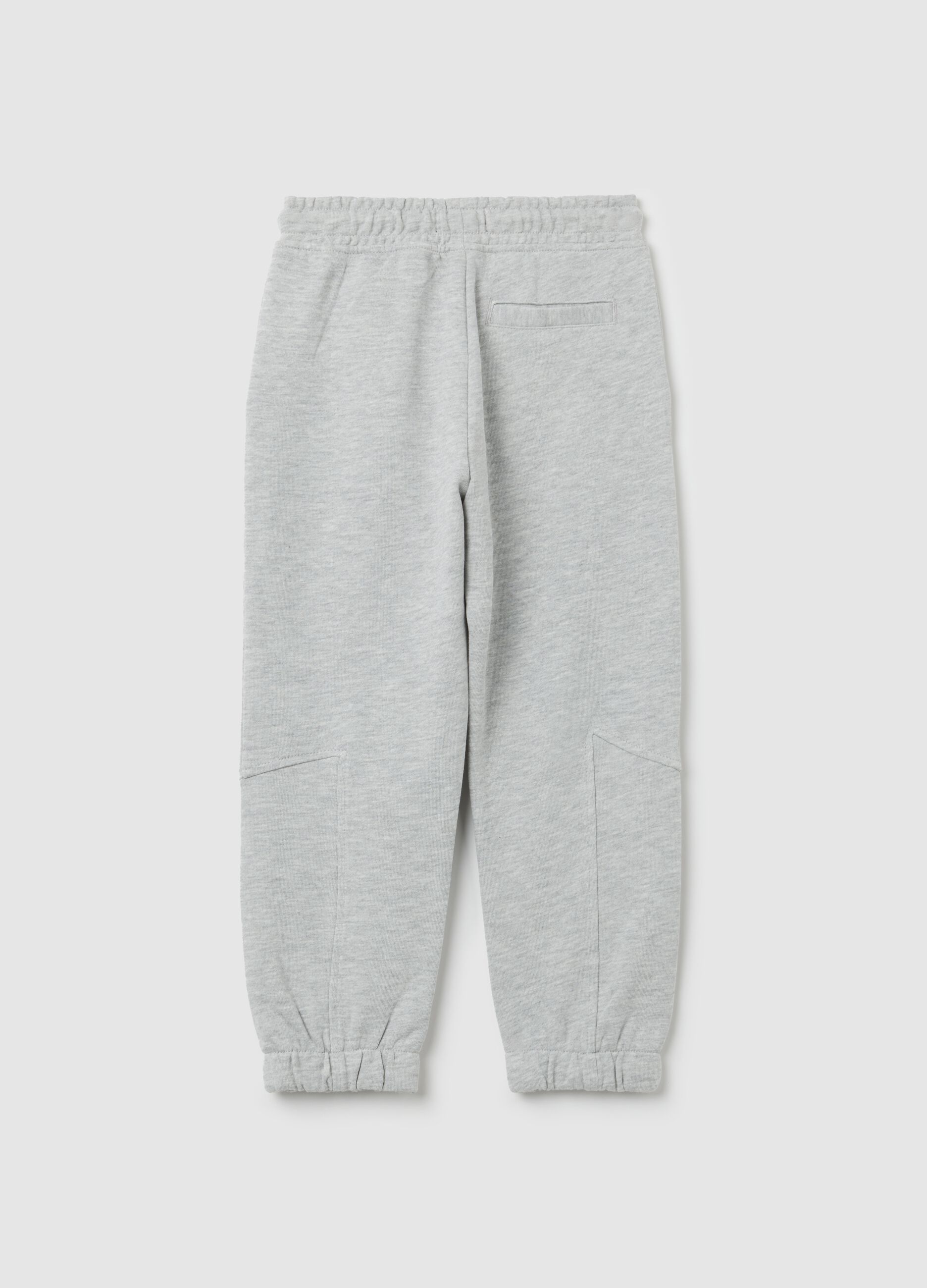 Grey cotton trousers for children