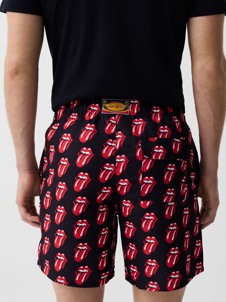 Swimming trunks with Rolling Stones print_2