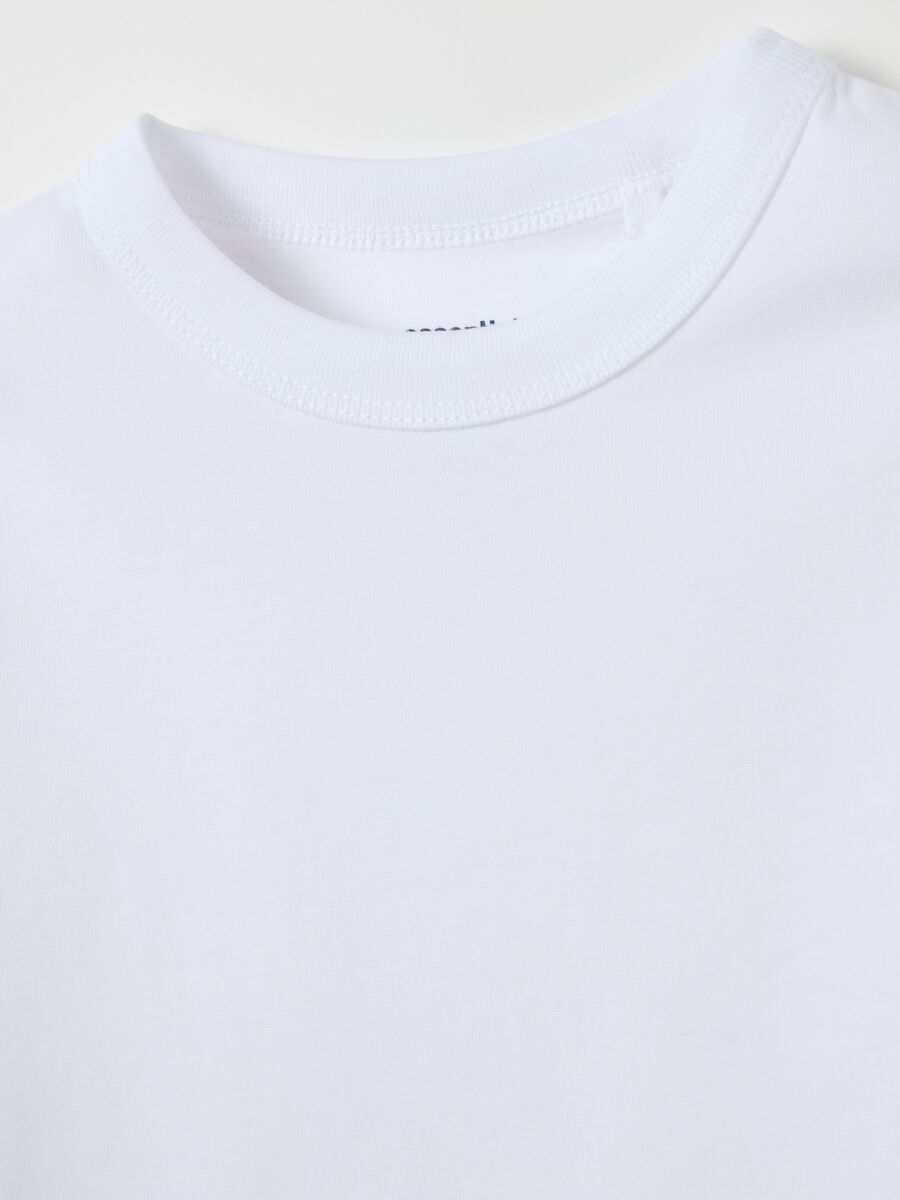 Solid colour T-shirt in organic cotton_2