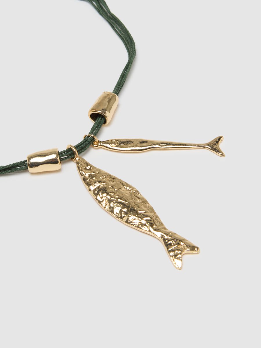 Collana da donna in zinc multicolor con pendenti_1