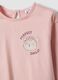 Pink organic cotton T-shirt with leopard print for baby girl_2