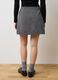 Regular fit grey wool blend skirt_2