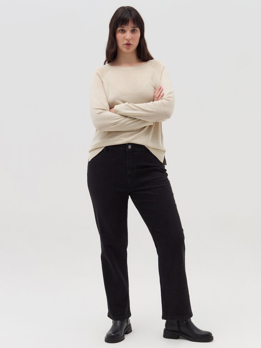 Curvy lurex pullover with raglan sleeves_1