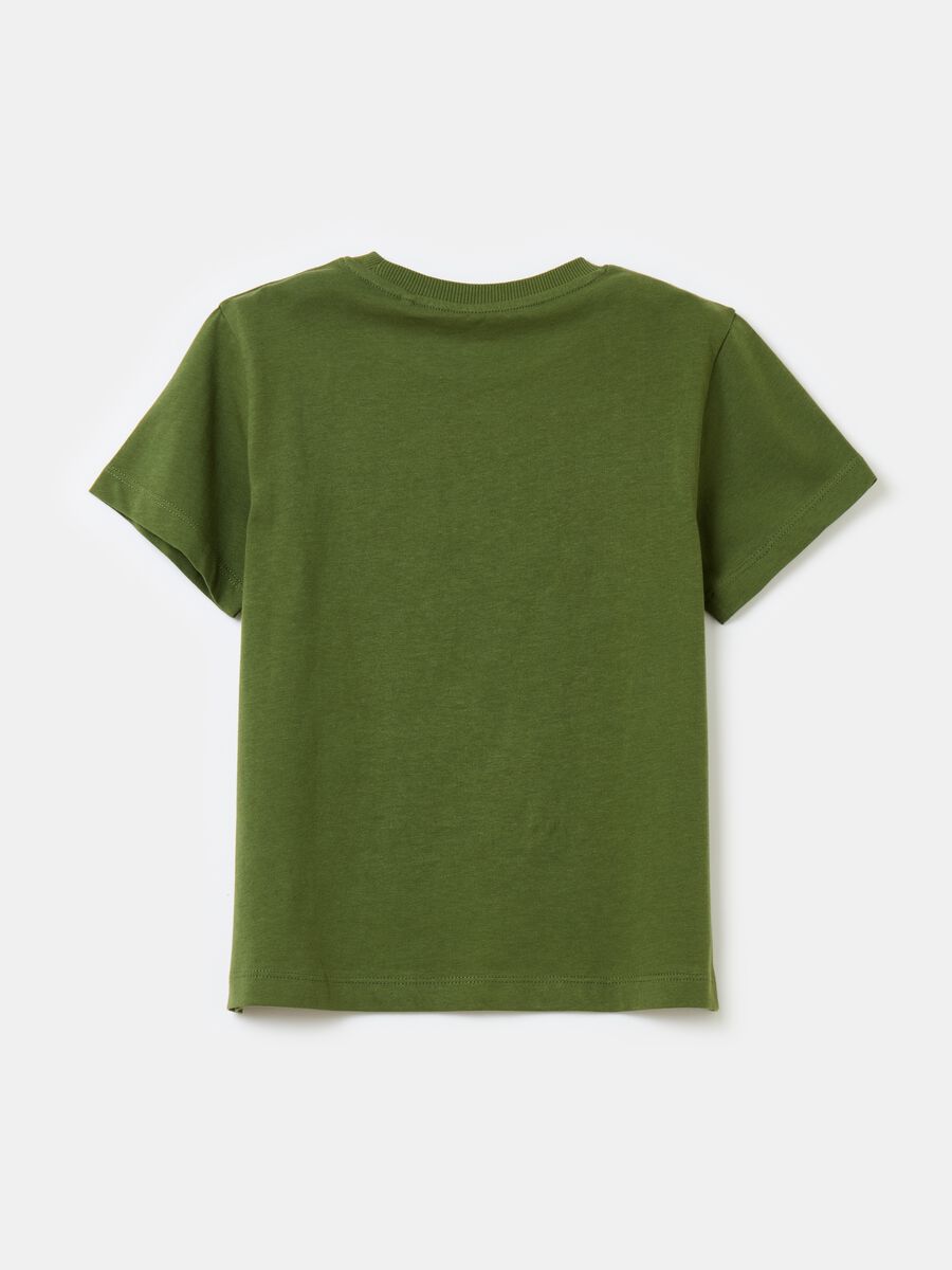 Cotton T-shirt with Safari print_1