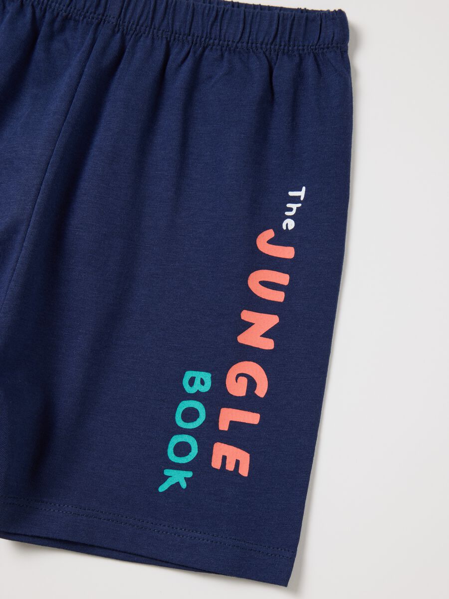 White and blue pyjamas in cotton with The Jungle Book print_2