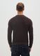 Brown cotton blend regular fit sweater_2