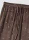 Brown stretch-fabric pyjama trousers_1