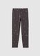 Girls' Grey Stretch Cotton Leggings_0