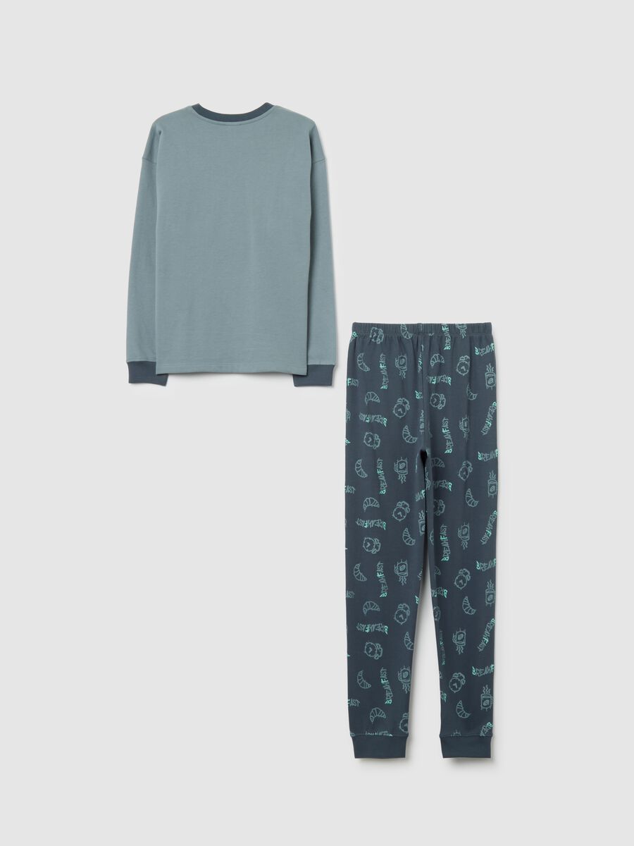 Boy's pyjama in pure cotton blue regular fit_1