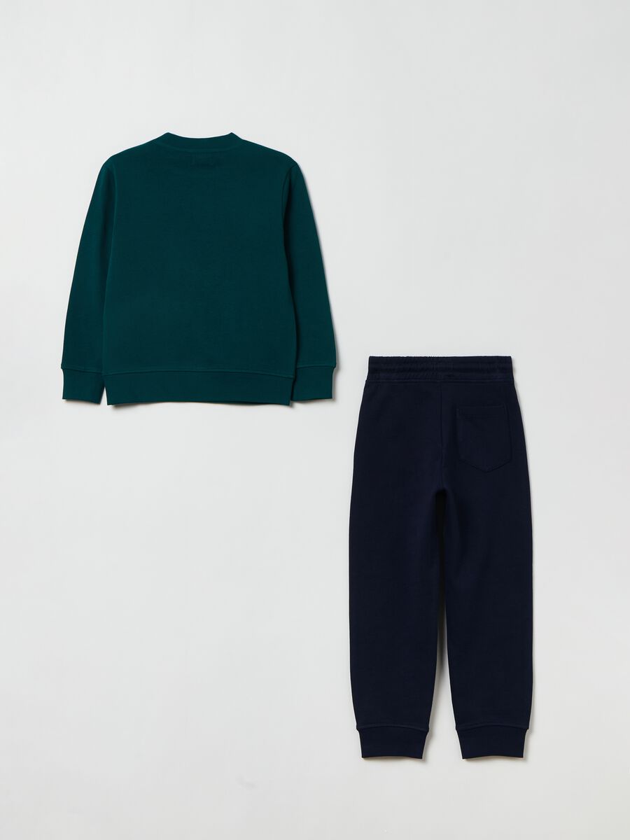 Jogging set in felpa con stampa_1