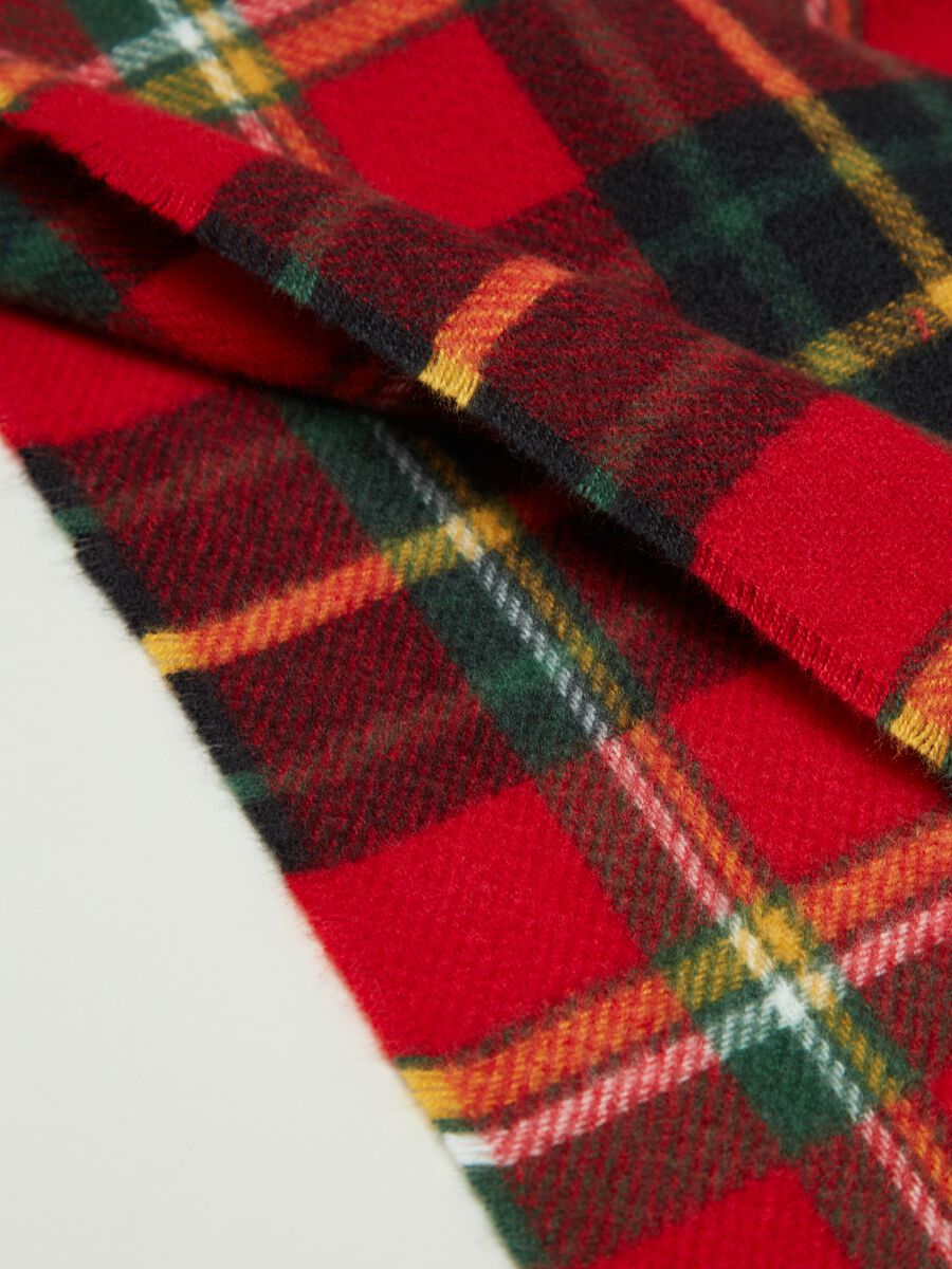 Sciarpa sfrangiata fantasia tartan_1