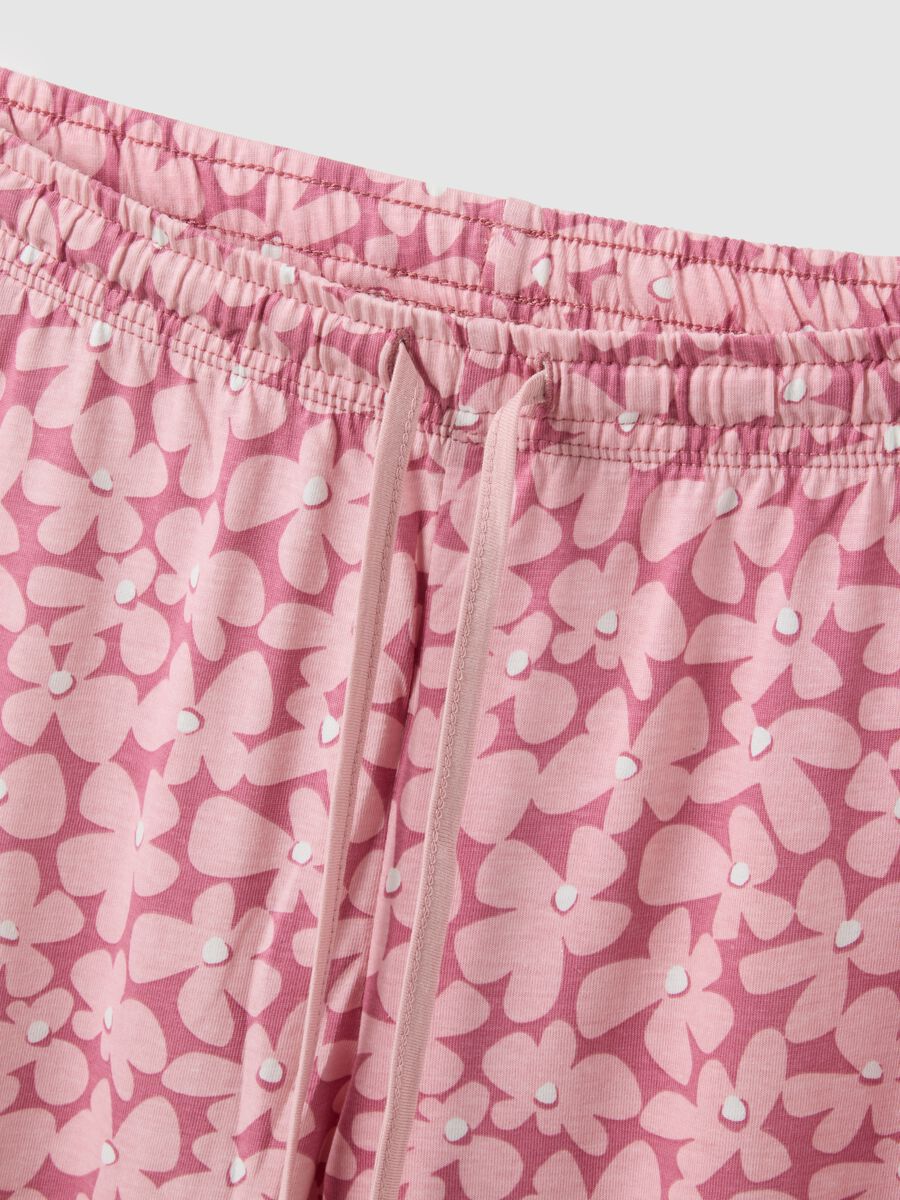 Multicolour Floral Pyjamas in Pure Cotton Regular Fit_5