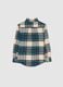 Multi-coloured check shirt for boys in pure cotton regular fit_1