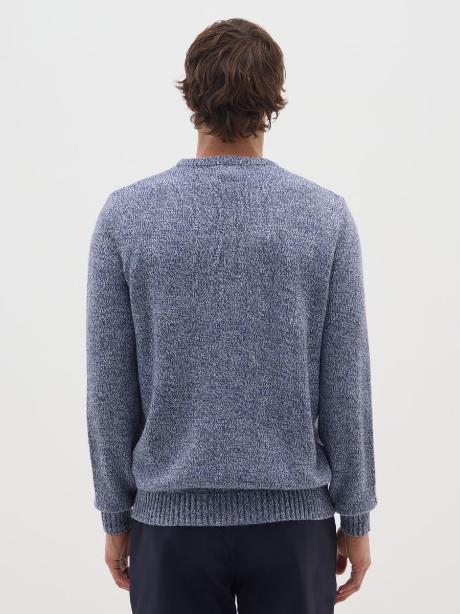Blue Acrylic and Wool Sweater_2