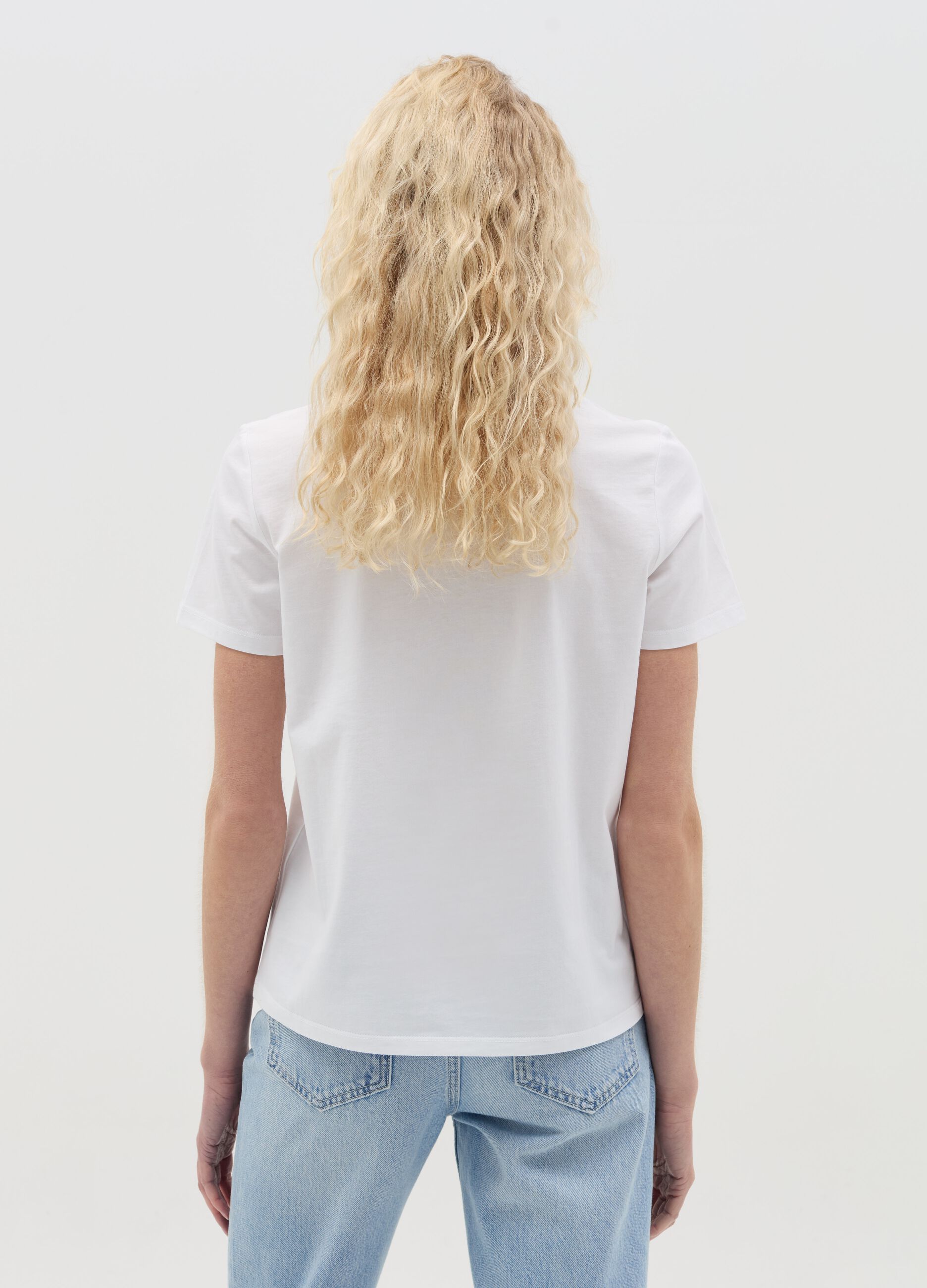 T-shirt with shell print