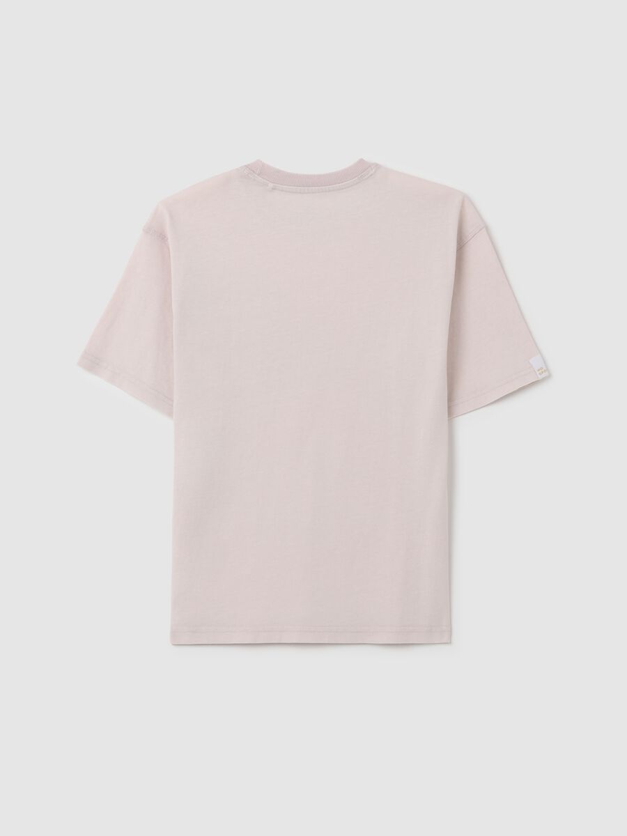 Boy's pure cotton pink regular fit t-shirt with a pocket_4