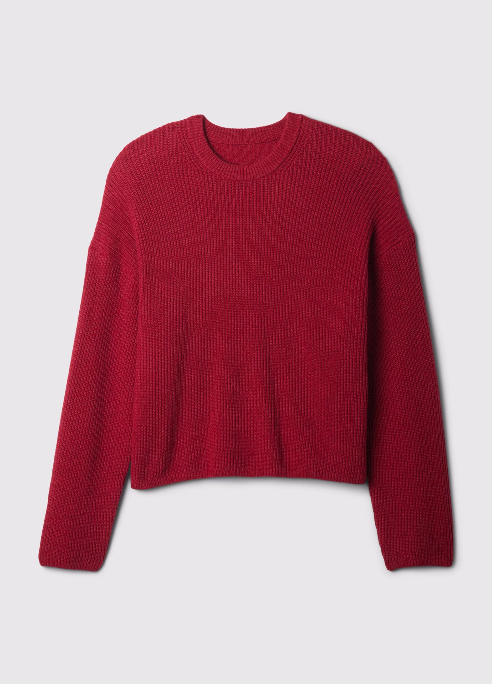 Pullover with ribbed design