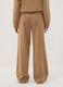 Beige stretch-fabric straight-fit trousers_2