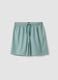 Green striped organic cotton pyjama shorts_4