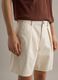 Beige pure cotton chino shorts, regular fit_3