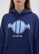Blue cotton blend sweatshirt regular fit with Hard Rock Cafe logo_3