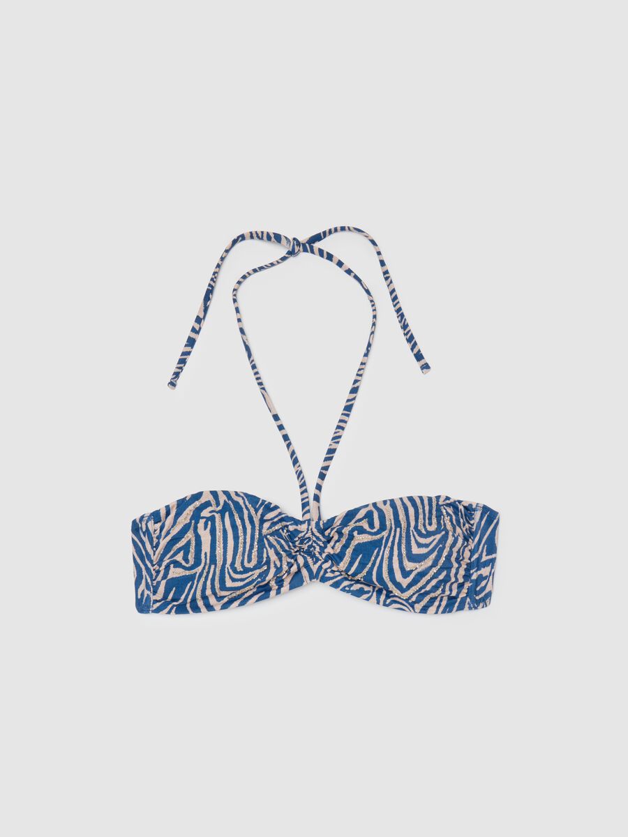 Women's multicolour stretch blend bikini top_5