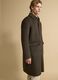 Green wool and viscose blend coat, regular fit_0