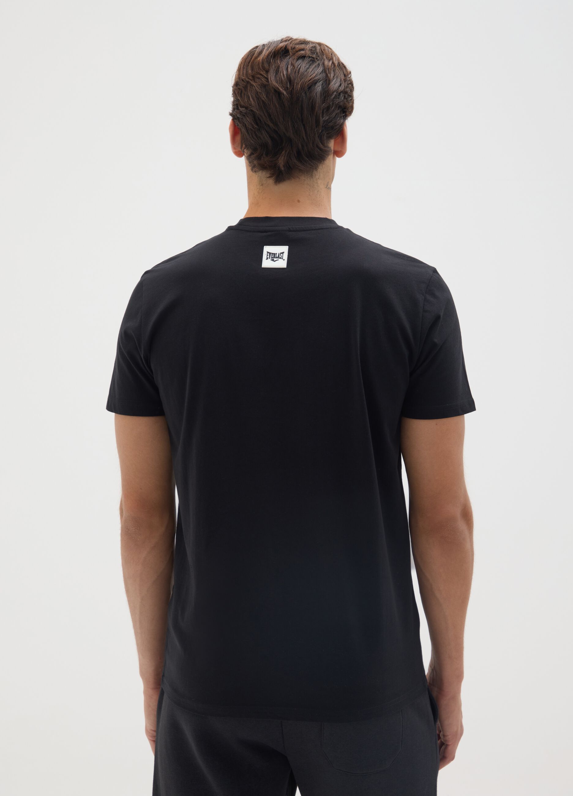 T-shirt in puro cotone nero