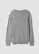 Grey crew-neck viscose-blend jumper, regular fit_1