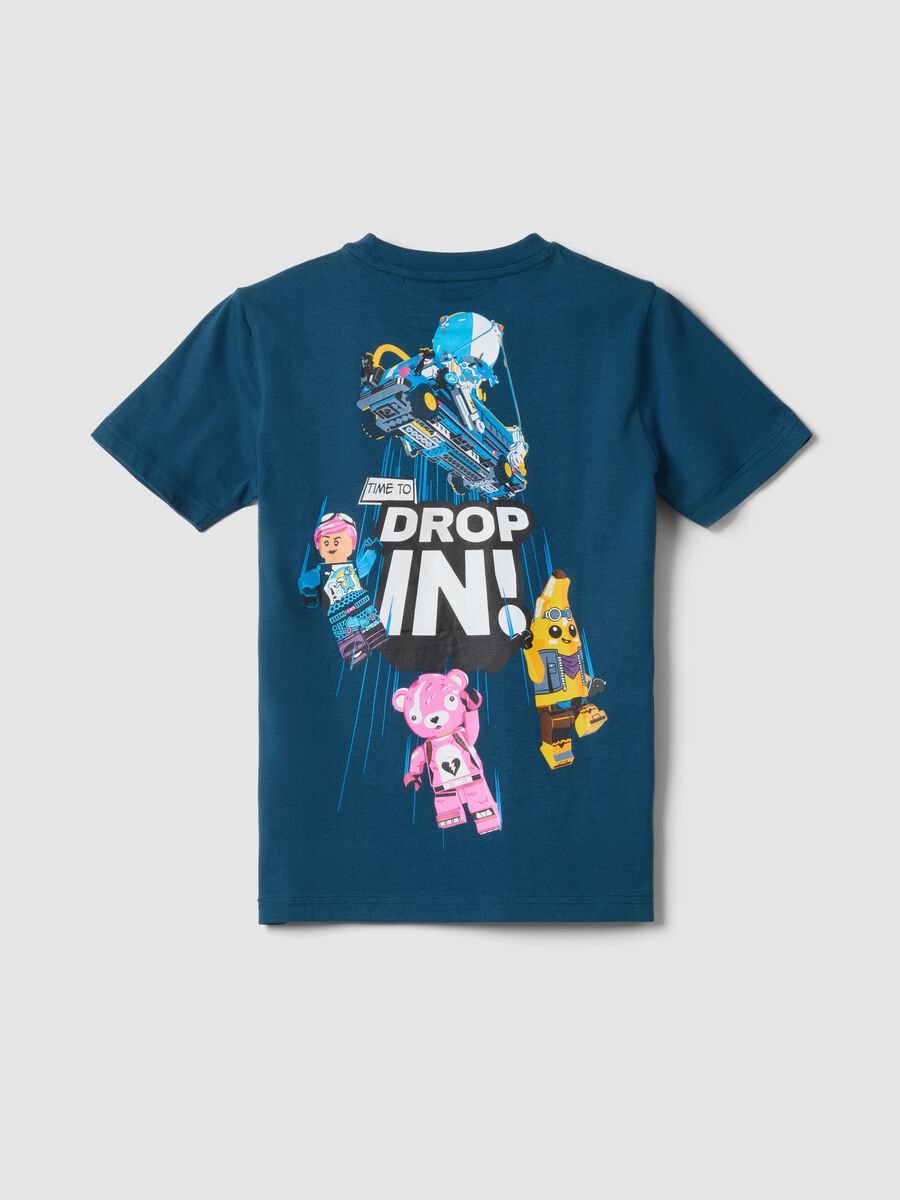 Kids' blue pure cotton t-shirt regular fit with prints_1