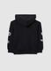 Black cotton kids' sweatshirt regular fit with print_1