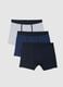 Men's multicoloured boxer shorts in stretch cotton_0