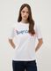White pure cotton T-shirt, regular fit with lettering_2