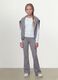 Grey flared trousers in organic cotton and stretch viscose_4
