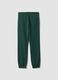 Green pure cotton joggers_1