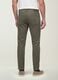 Green slim-fit stretch cotton dobby trousers_3