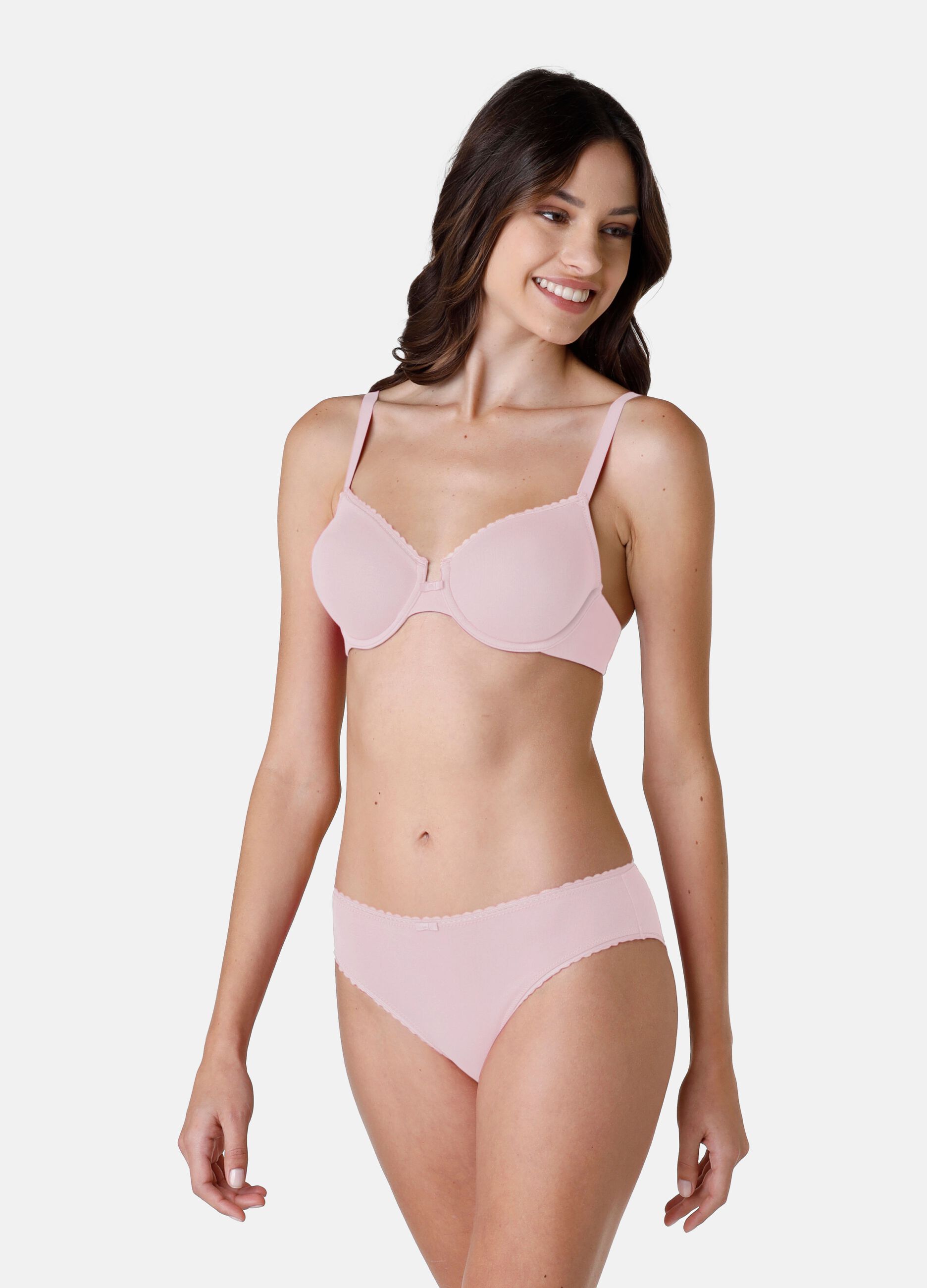 Reggiseno LOVABLE in cotone elasticizzato rosa