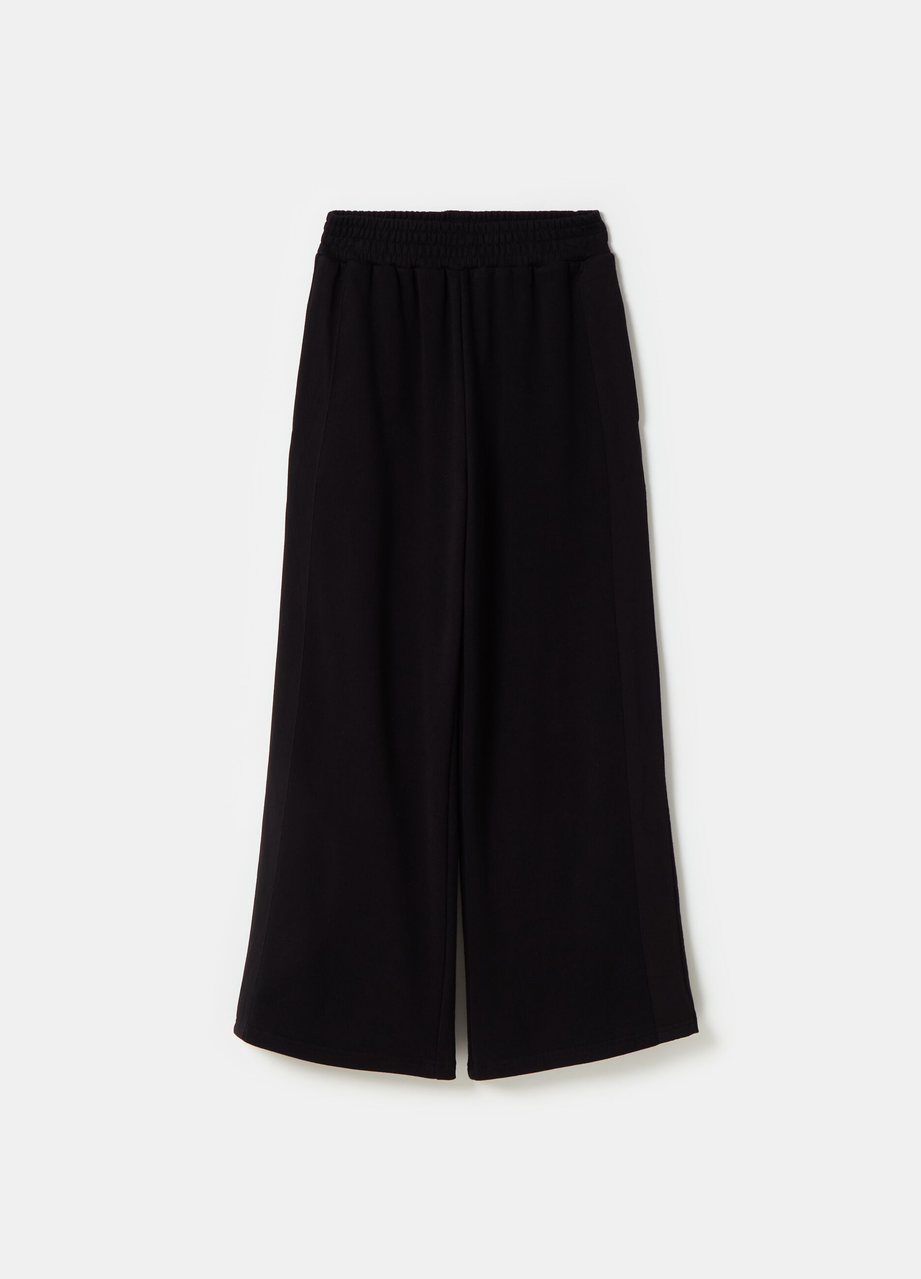 Joggers wide leg in French Terry