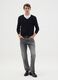 Black viscose blend jumper regular fit_1