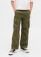 Green cargo trousers for boys_1